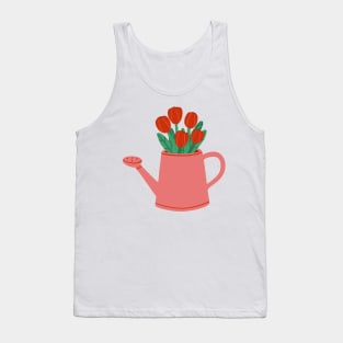 Watering can with flowers Tank Top